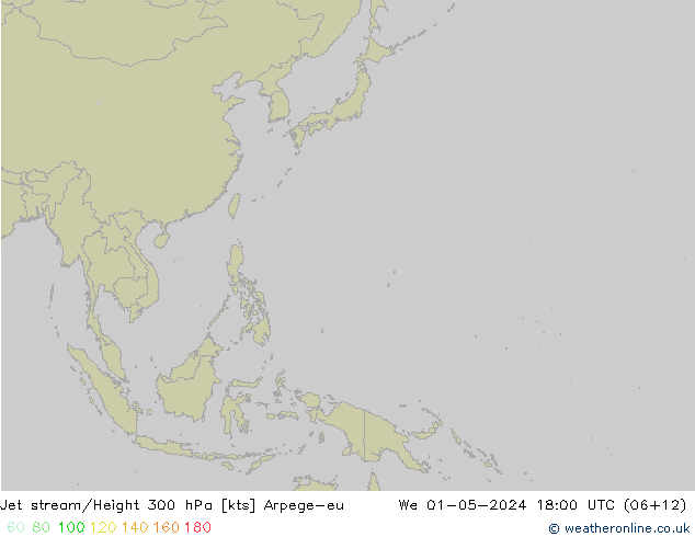 Jet Akımları Arpege-eu Çar 01.05.2024 18 UTC