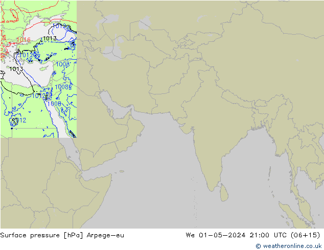 pression de l'air Arpege-eu mer 01.05.2024 21 UTC