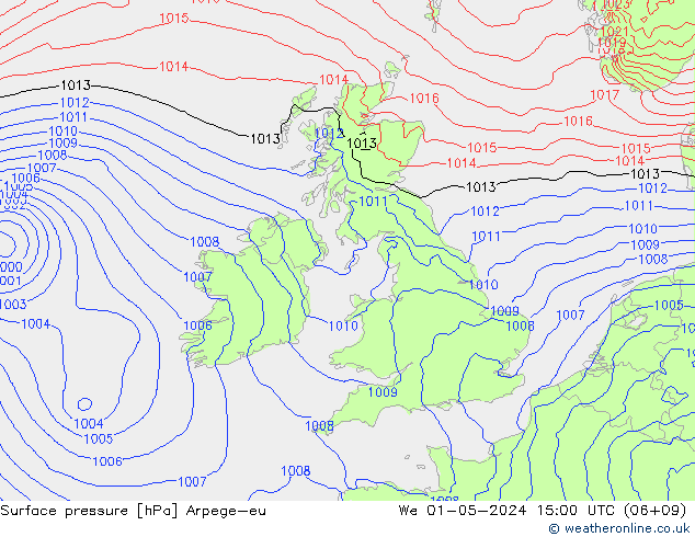 ciśnienie Arpege-eu śro. 01.05.2024 15 UTC