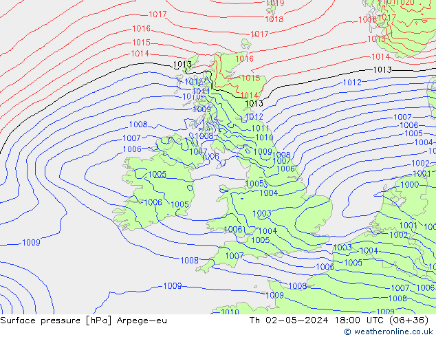 pression de l'air Arpege-eu jeu 02.05.2024 18 UTC