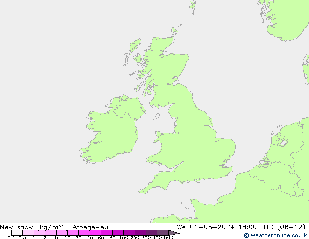 Verse sneeuw Arpege-eu wo 01.05.2024 18 UTC