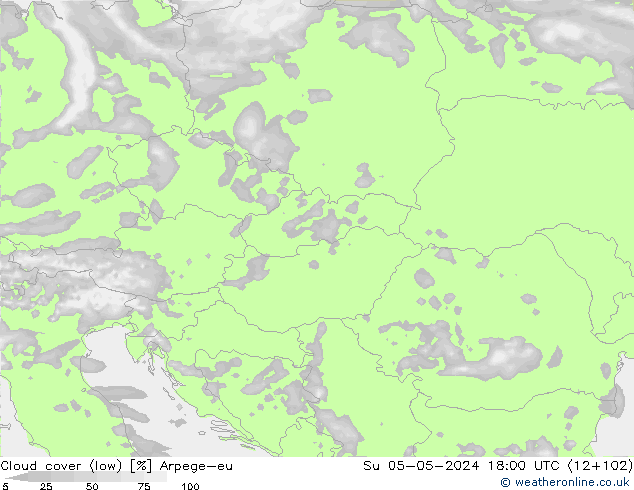 Nubi basse Arpege-eu dom 05.05.2024 18 UTC