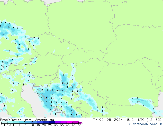 Niederschlag Arpege-eu Do 02.05.2024 21 UTC