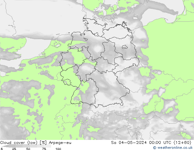 облака (низкий) Arpege-eu сб 04.05.2024 00 UTC