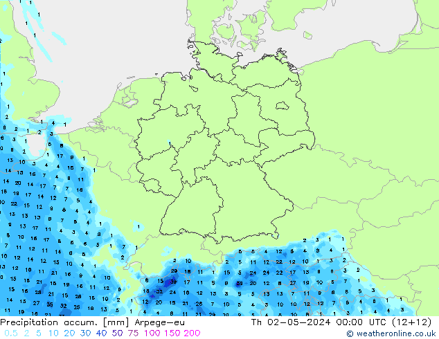 Nied. akkumuliert Arpege-eu Do 02.05.2024 00 UTC