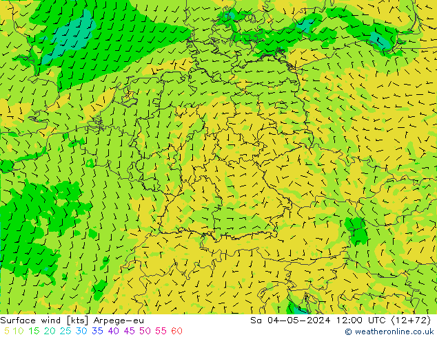  10 m Arpege-eu  04.05.2024 12 UTC