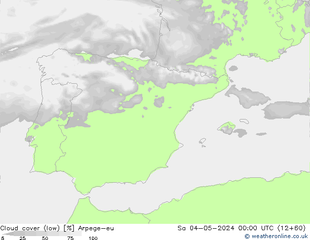 Wolken (tief) Arpege-eu Sa 04.05.2024 00 UTC