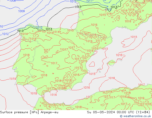 ciśnienie Arpege-eu nie. 05.05.2024 00 UTC