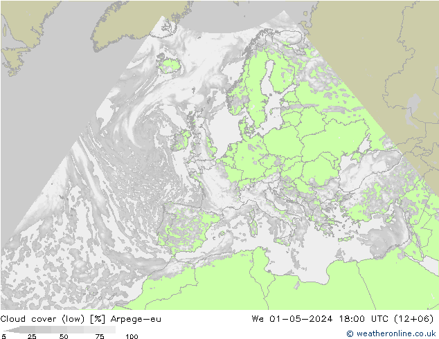Nubes bajas Arpege-eu mié 01.05.2024 18 UTC