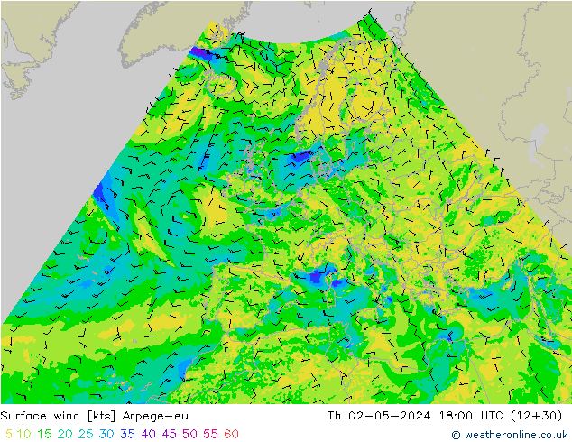 Bodenwind Arpege-eu Do 02.05.2024 18 UTC