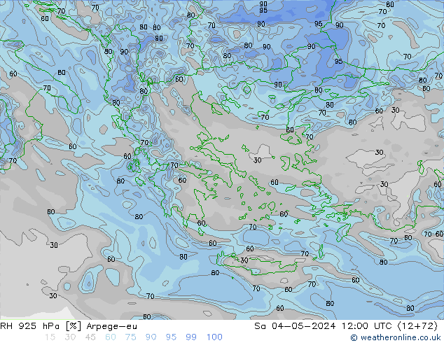 925 hPa Nispi Nem Arpege-eu Cts 04.05.2024 12 UTC