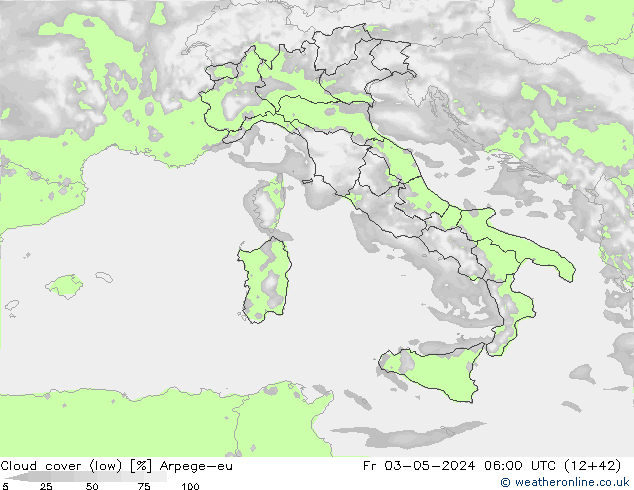 облака (низкий) Arpege-eu пт 03.05.2024 06 UTC