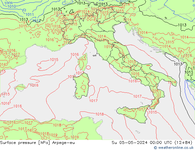 ciśnienie Arpege-eu nie. 05.05.2024 00 UTC