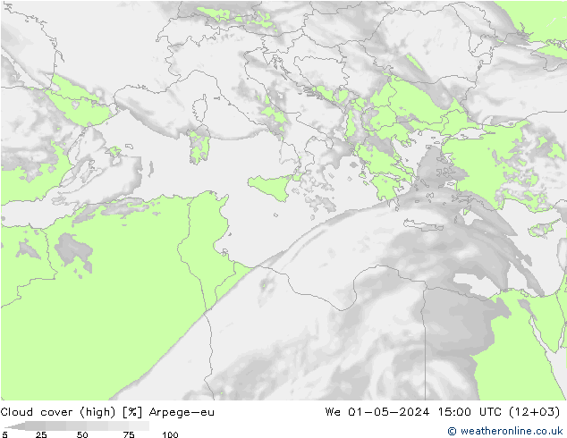 Nubes altas Arpege-eu mié 01.05.2024 15 UTC