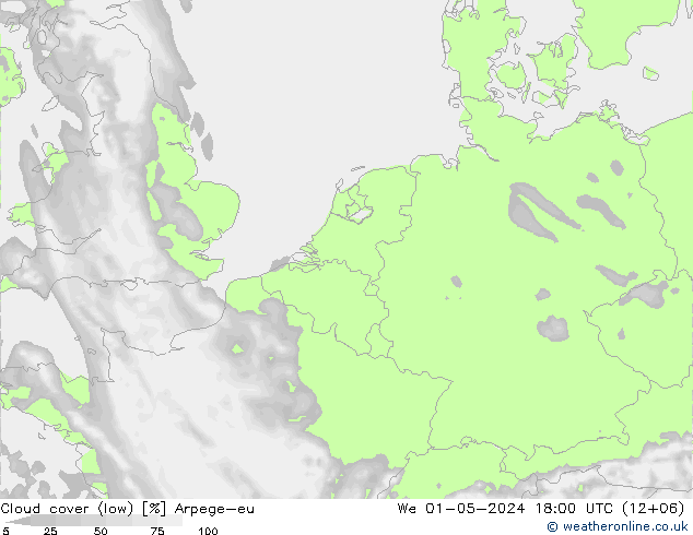 Wolken (tief) Arpege-eu Mi 01.05.2024 18 UTC