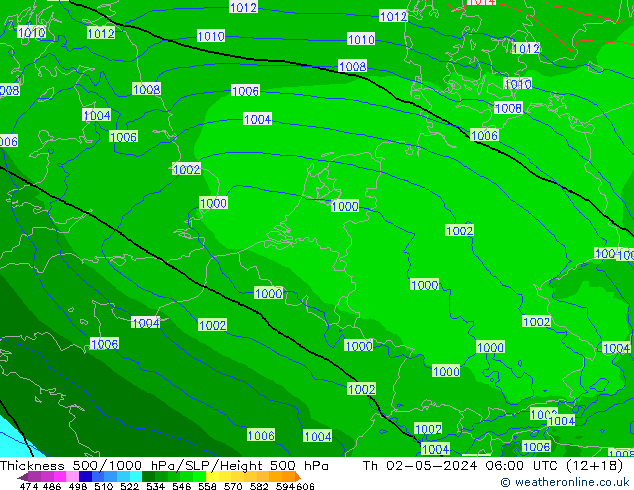 Thck 500-1000hPa Arpege-eu Th 02.05.2024 06 UTC