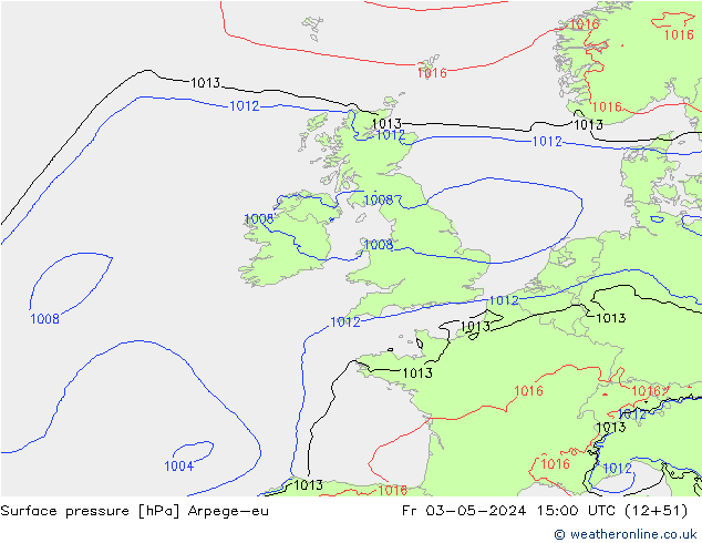 pressão do solo Arpege-eu Sex 03.05.2024 15 UTC