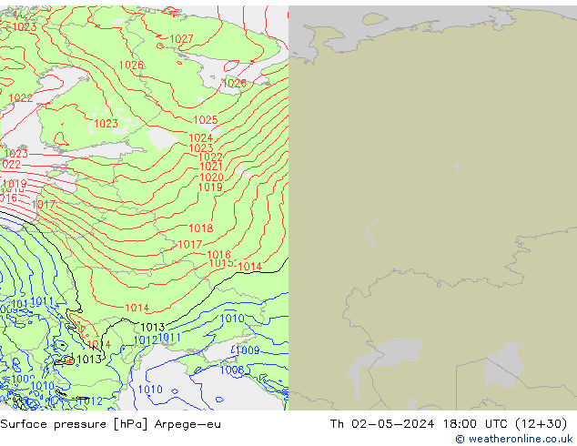 ciśnienie Arpege-eu czw. 02.05.2024 18 UTC