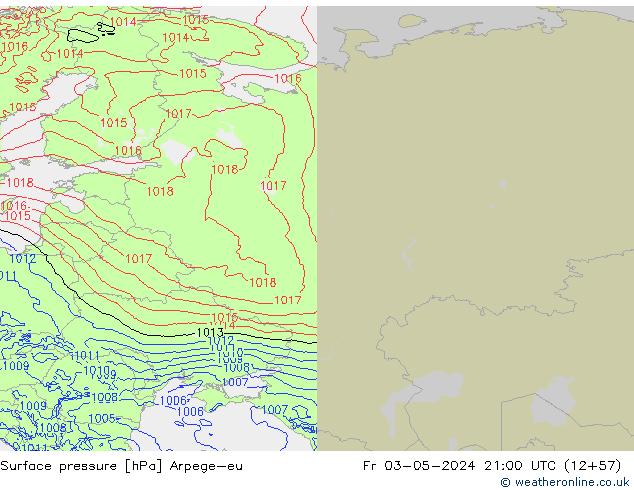 pression de l'air Arpege-eu ven 03.05.2024 21 UTC