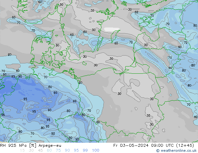 925 hPa Nispi Nem Arpege-eu Cu 03.05.2024 09 UTC