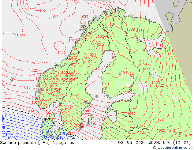      Arpege-eu  02.05.2024 09 UTC