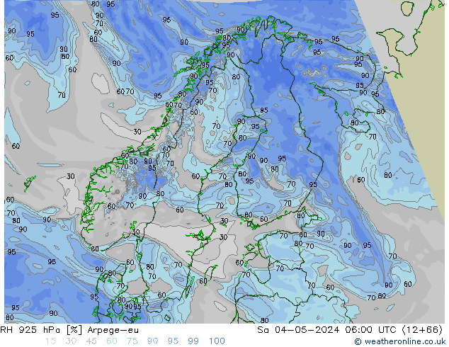 925 hPa Nispi Nem Arpege-eu Cts 04.05.2024 06 UTC