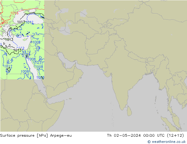 ciśnienie Arpege-eu czw. 02.05.2024 00 UTC