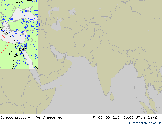 Surface pressure Arpege-eu Fr 03.05.2024 09 UTC