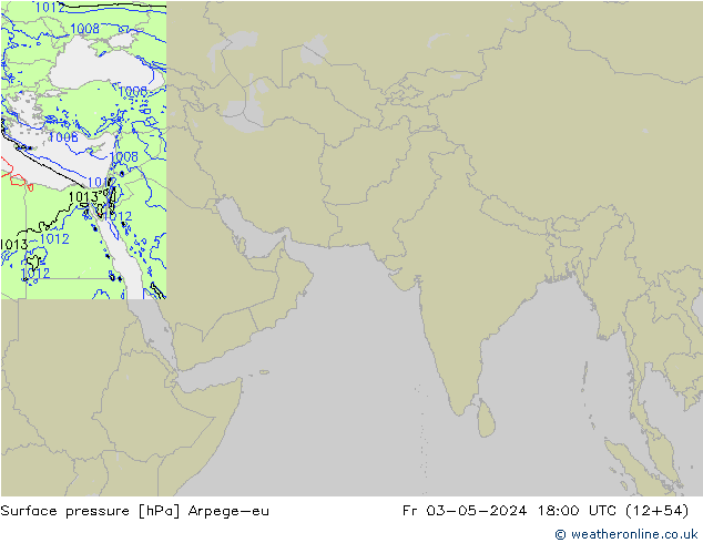 Surface pressure Arpege-eu Fr 03.05.2024 18 UTC