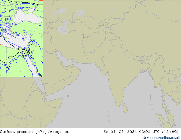 pressão do solo Arpege-eu Sáb 04.05.2024 00 UTC