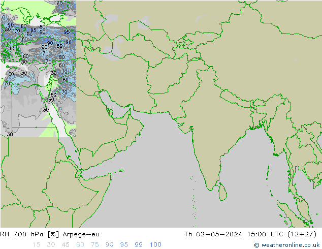 RH 700 hPa Arpege-eu Do 02.05.2024 15 UTC