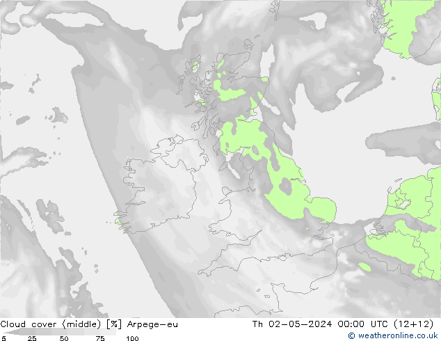 zachmurzenie (środk.) Arpege-eu czw. 02.05.2024 00 UTC