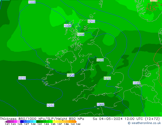 Thck 850-1000 hPa Arpege-eu So 04.05.2024 12 UTC