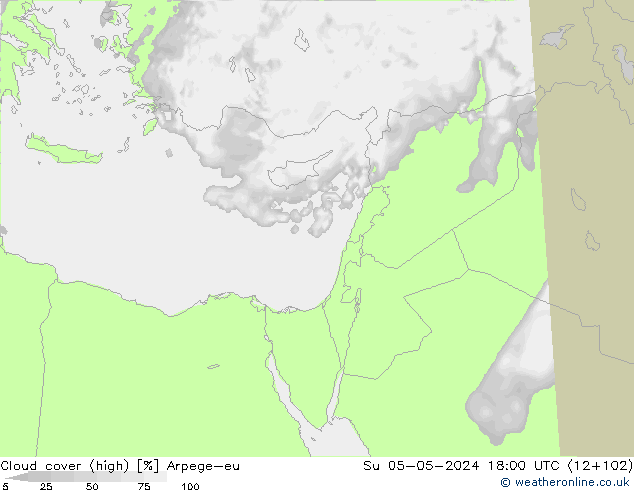 облака (средний) Arpege-eu Вс 05.05.2024 18 UTC