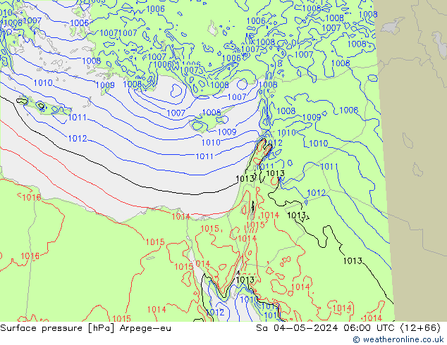 pression de l'air Arpege-eu sam 04.05.2024 06 UTC