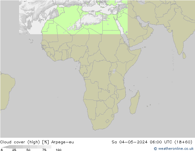 vysoký oblak Arpege-eu So 04.05.2024 06 UTC