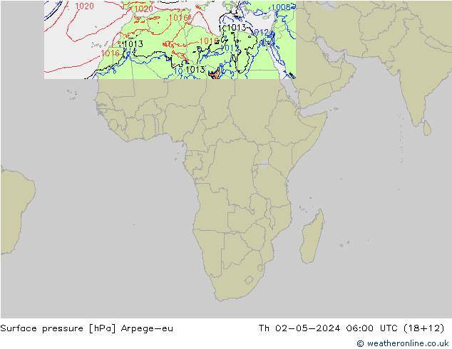 ciśnienie Arpege-eu czw. 02.05.2024 06 UTC