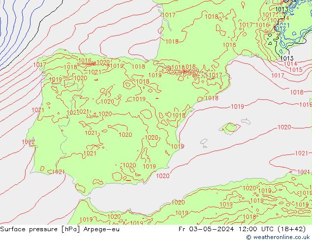 pressão do solo Arpege-eu Sex 03.05.2024 12 UTC