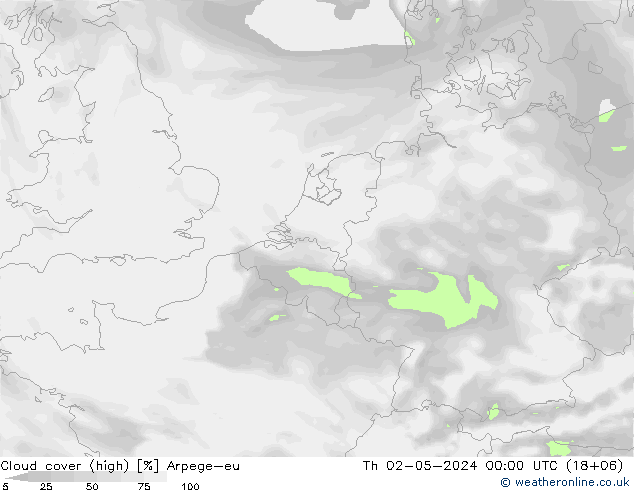 Wolken (hohe) Arpege-eu Do 02.05.2024 00 UTC
