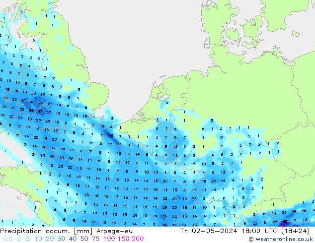 Nied. akkumuliert Arpege-eu Do 02.05.2024 18 UTC