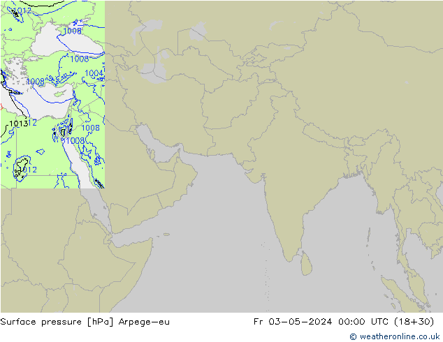 pression de l'air Arpege-eu ven 03.05.2024 00 UTC