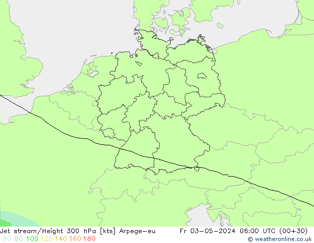 Jet Akımları Arpege-eu Cu 03.05.2024 06 UTC