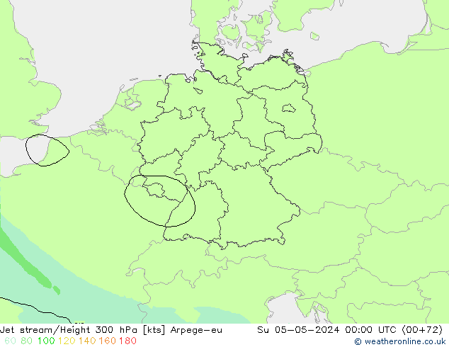 Prąd strumieniowy Arpege-eu nie. 05.05.2024 00 UTC