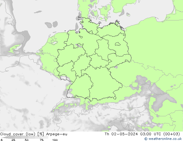 云 (低) Arpege-eu 星期四 02.05.2024 03 UTC