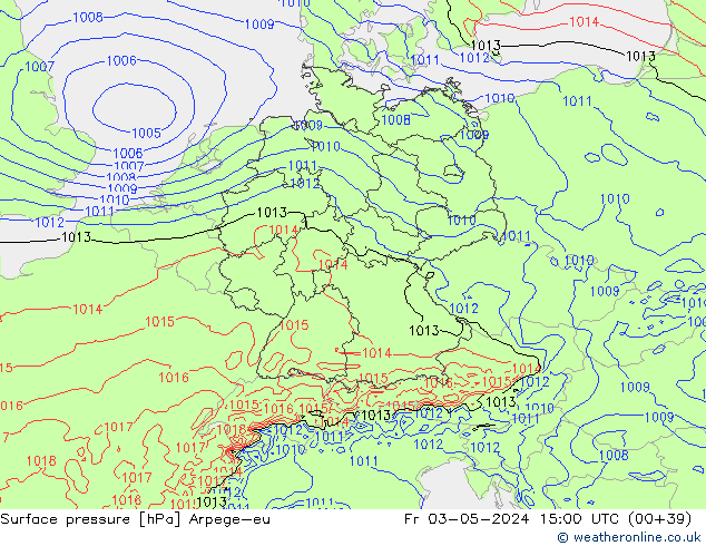 pressão do solo Arpege-eu Sex 03.05.2024 15 UTC