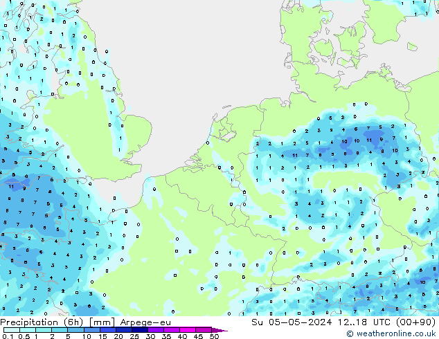 opad (6h) Arpege-eu nie. 05.05.2024 18 UTC