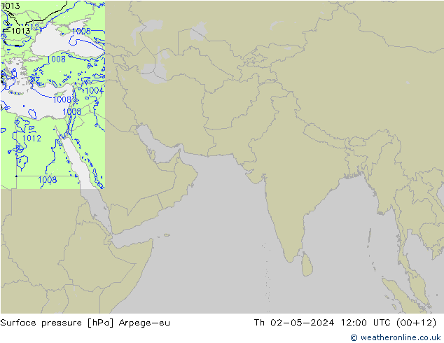 Luchtdruk (Grond) Arpege-eu do 02.05.2024 12 UTC