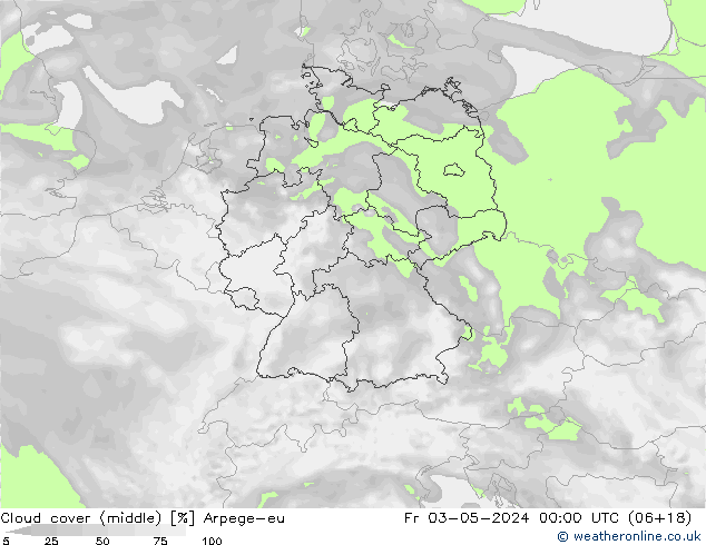 Nubes medias Arpege-eu vie 03.05.2024 00 UTC