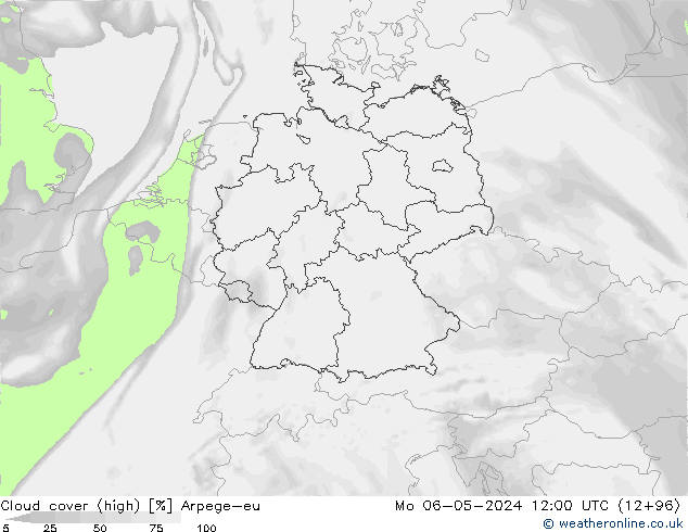 облака (средний) Arpege-eu пн 06.05.2024 12 UTC