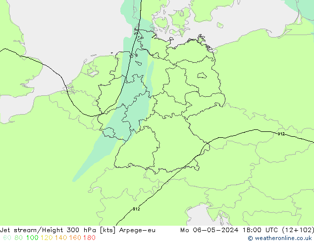 Polarjet Arpege-eu Mo 06.05.2024 18 UTC